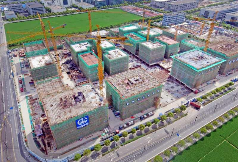 百亿级项目启迪漕河泾（中山）科技园三期，将于本月底完成多层结构封顶(图4)